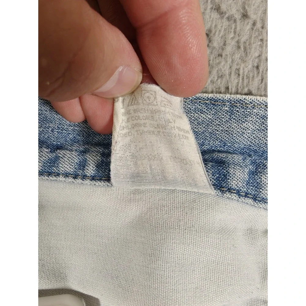 Vintage Wrangler Rugged‎ Wear Shorts Mens 38 Light Wash Carpenter Denim 90s
